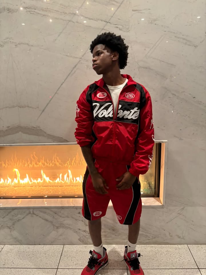 Volonté Crimson Windbreaker Set